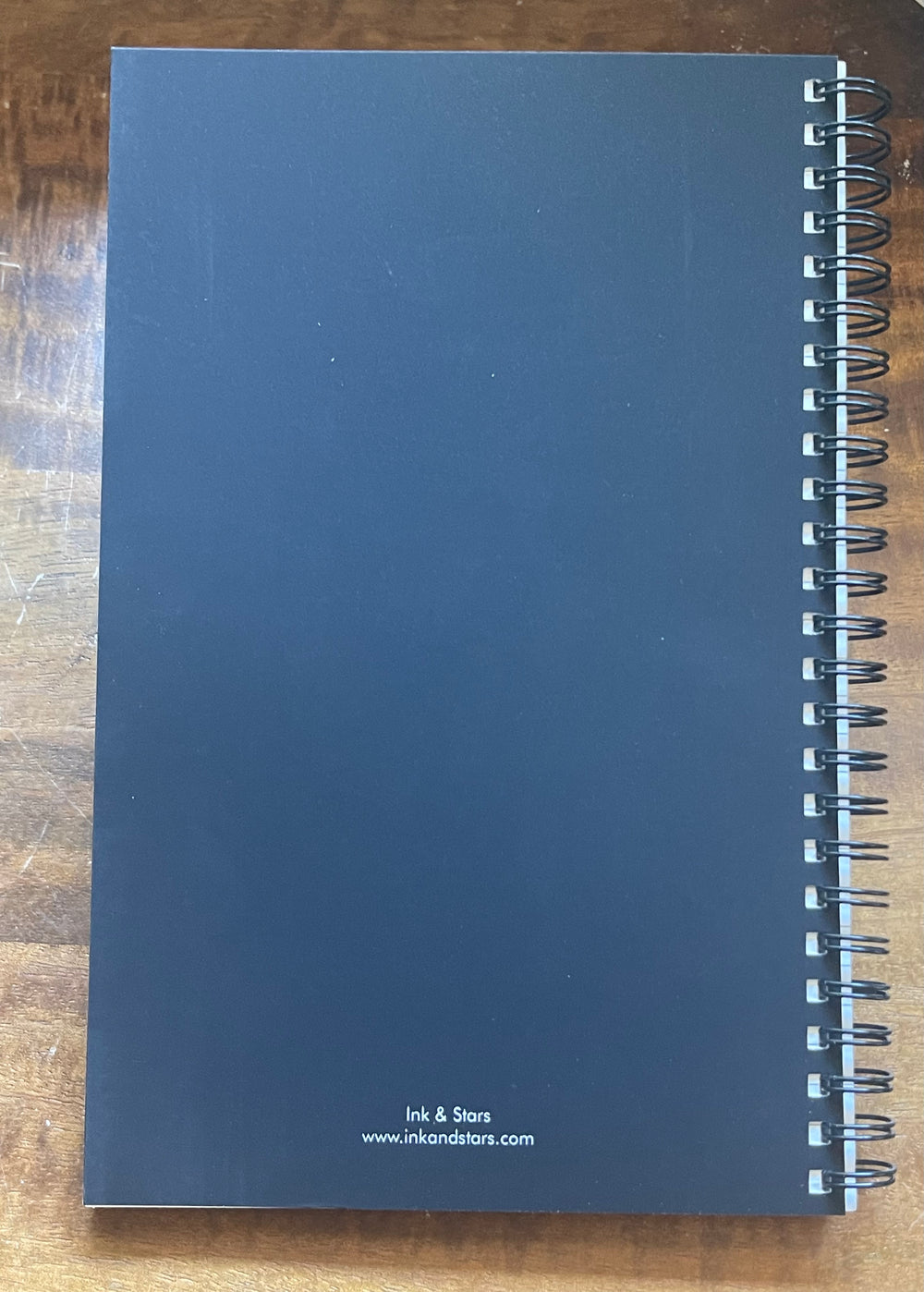 Back cover of notebook.
