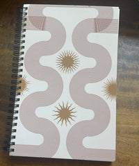 Abstract Boho Geometric design notebook