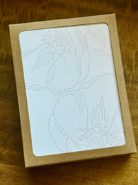 White flowers card