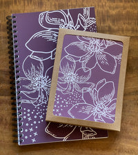 Purple Flowers card