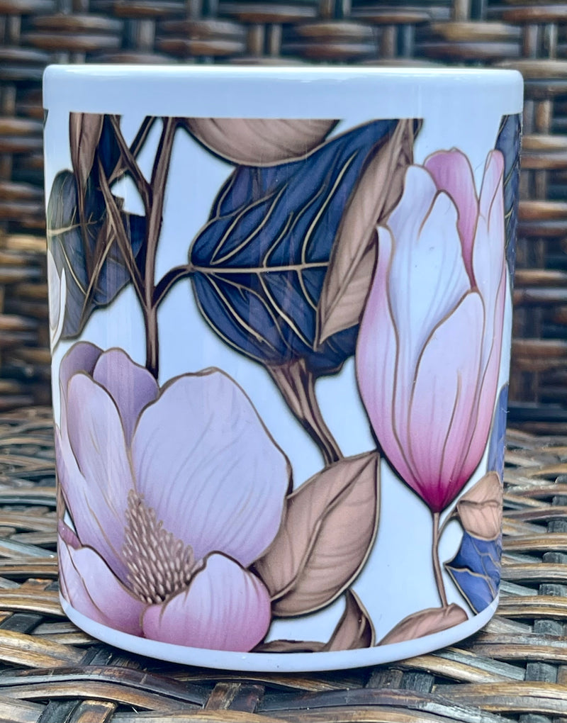 Gilded Magnolias jumbo mug