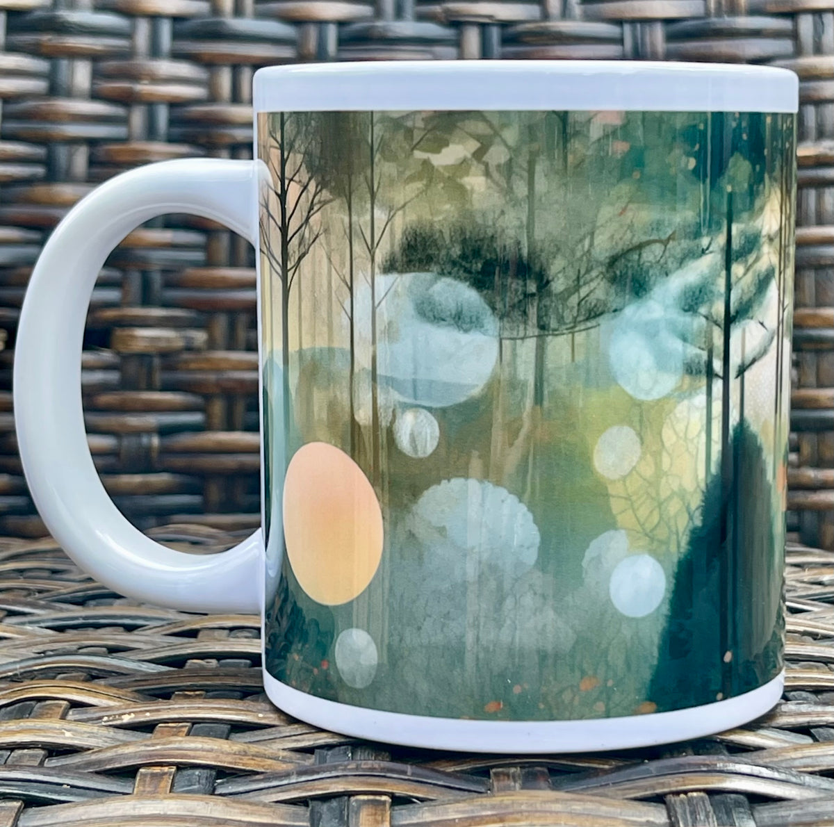 Watercolor Forest jumbo mug