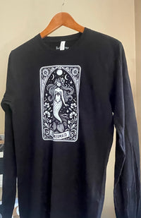 Mermaid Tarot Card long sleeve tee