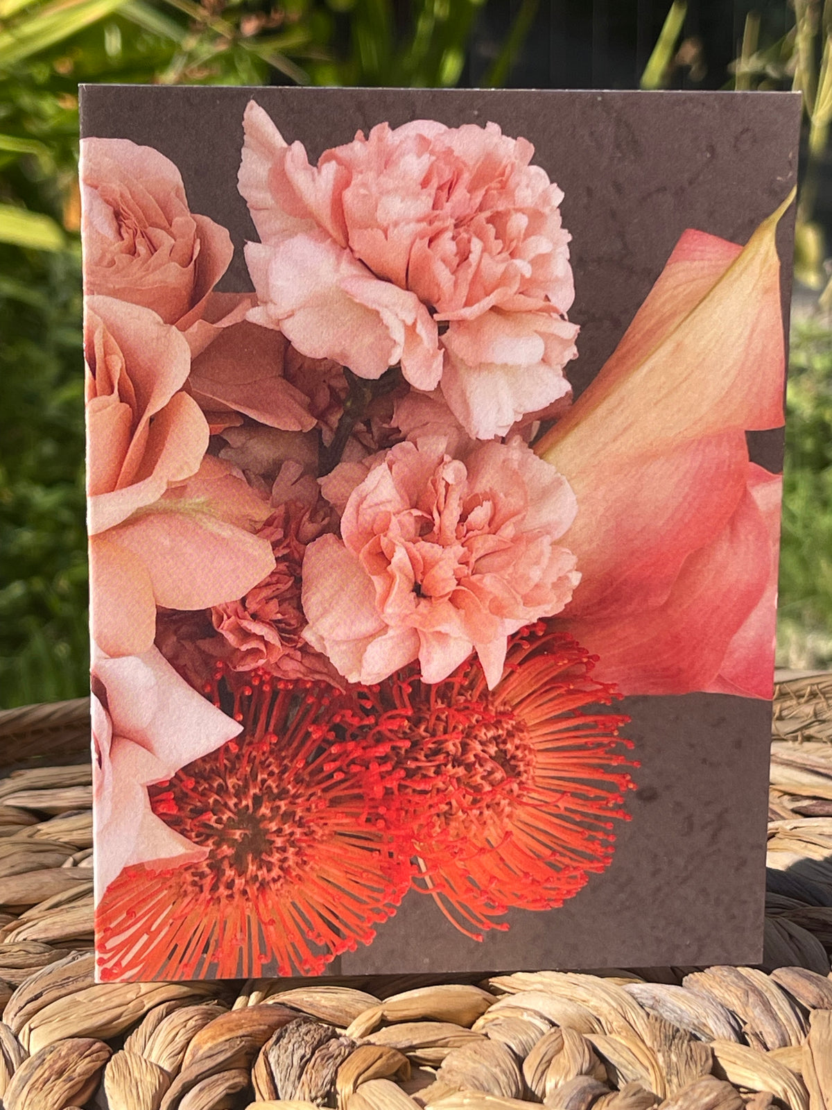 Orange Protea card