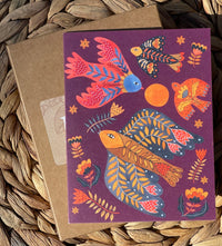 Purple Birds card