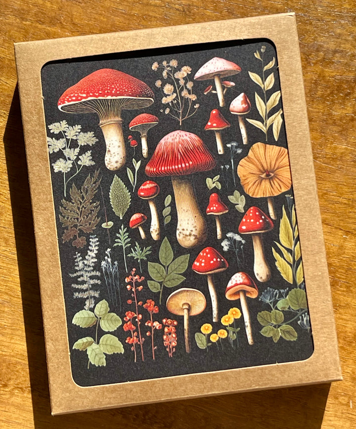 Vintage Mushroom cards