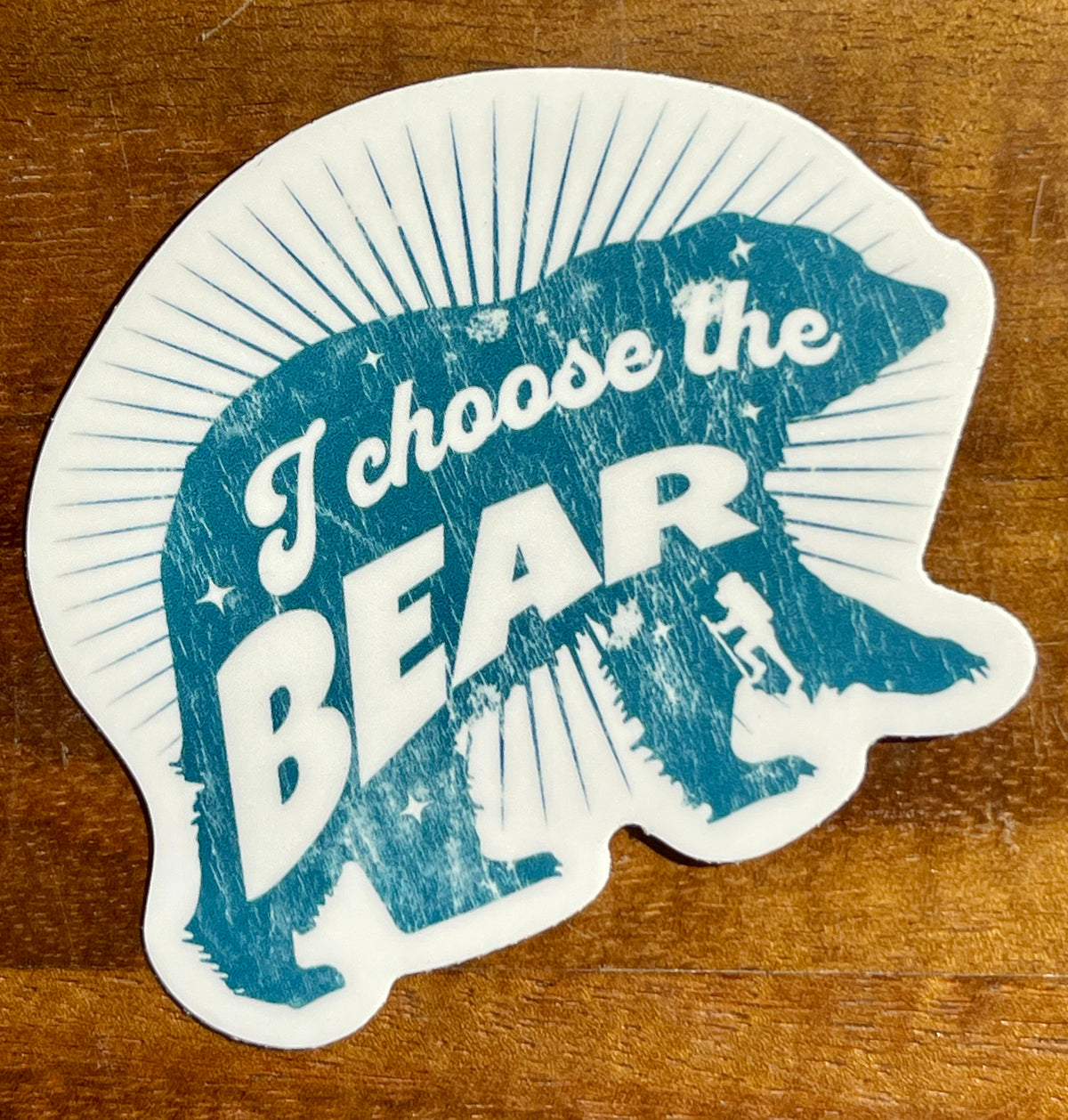 I Choose The Bear sticker