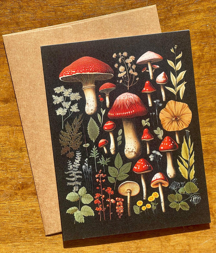 Vintage Mushroom cards
