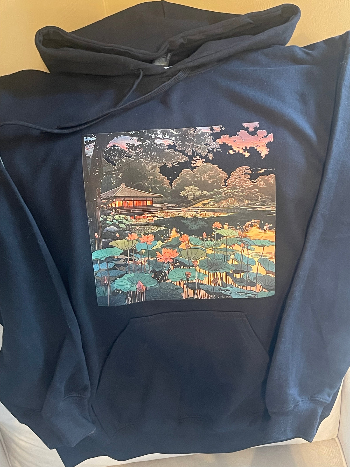 Japanese Woodblock hooded sweatshirt