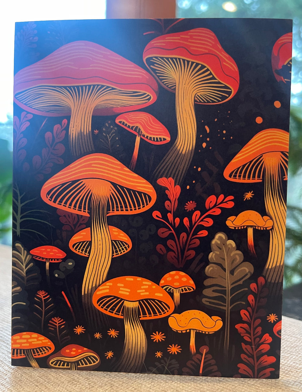 Red Mushrooms notebook