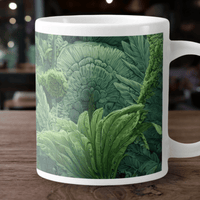 Green Ferns jumbo mug