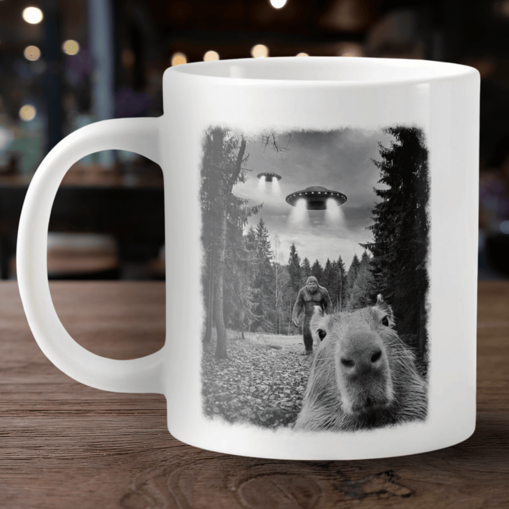 Capybara UFO Bigfoot jumbo mug