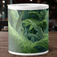 Green Ferns jumbo mug