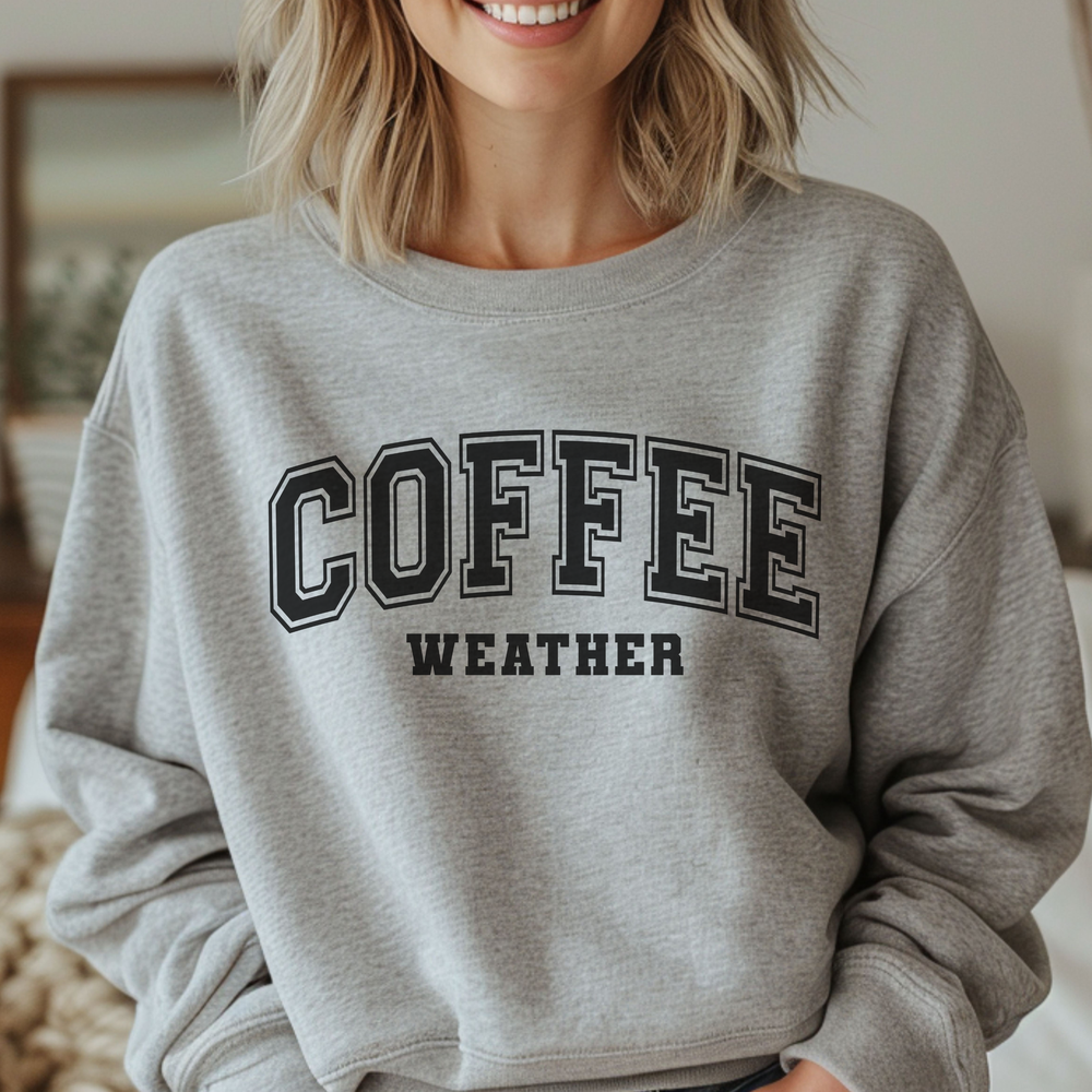 Coffee Weather crew neck sweatshirt