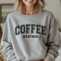 Coffee Weather crew neck sweatshirt