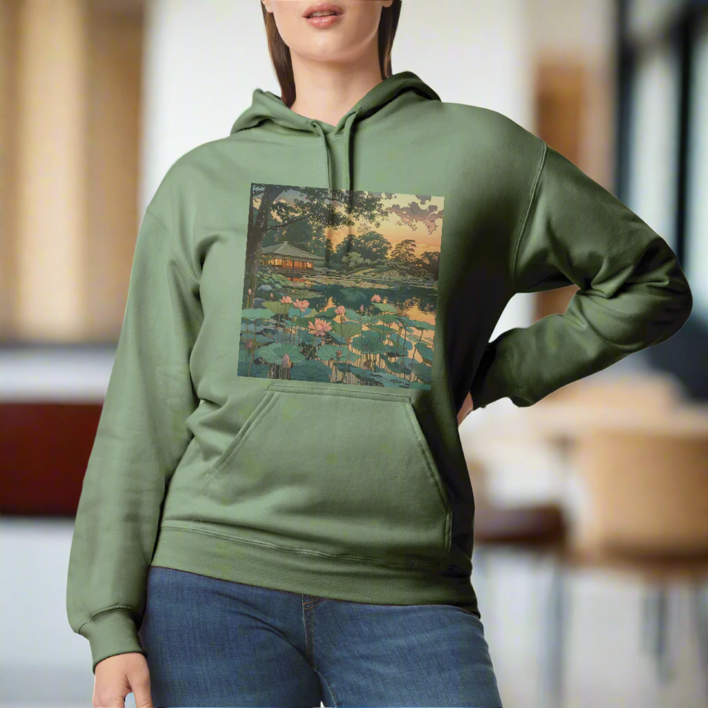 Japanese Woodblock hooded sweatshirt