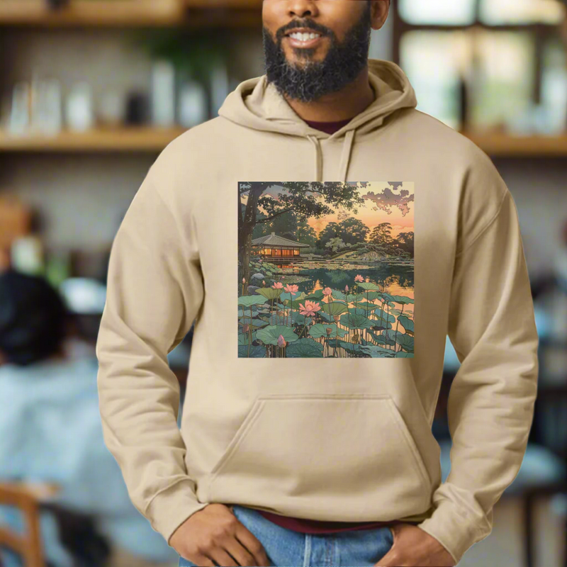 Japanese Woodblock hooded sweatshirt