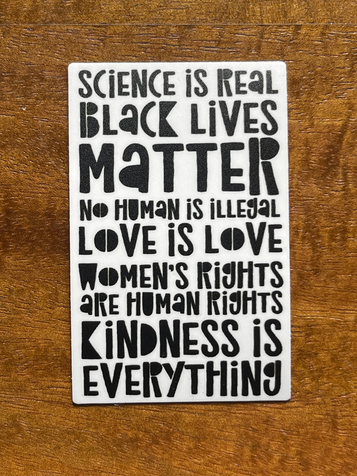 Science Is Real sticker